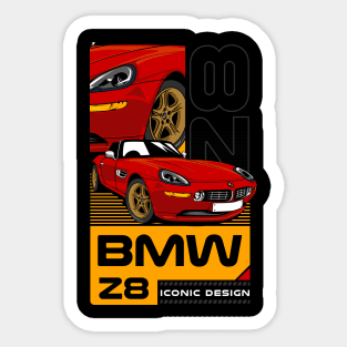 Red Z8 Sticker